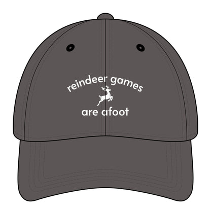 Reindeer Games are Afoot Minimalist Style Cap