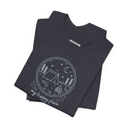My Happy Place (Camping) Graphic T-Shirt