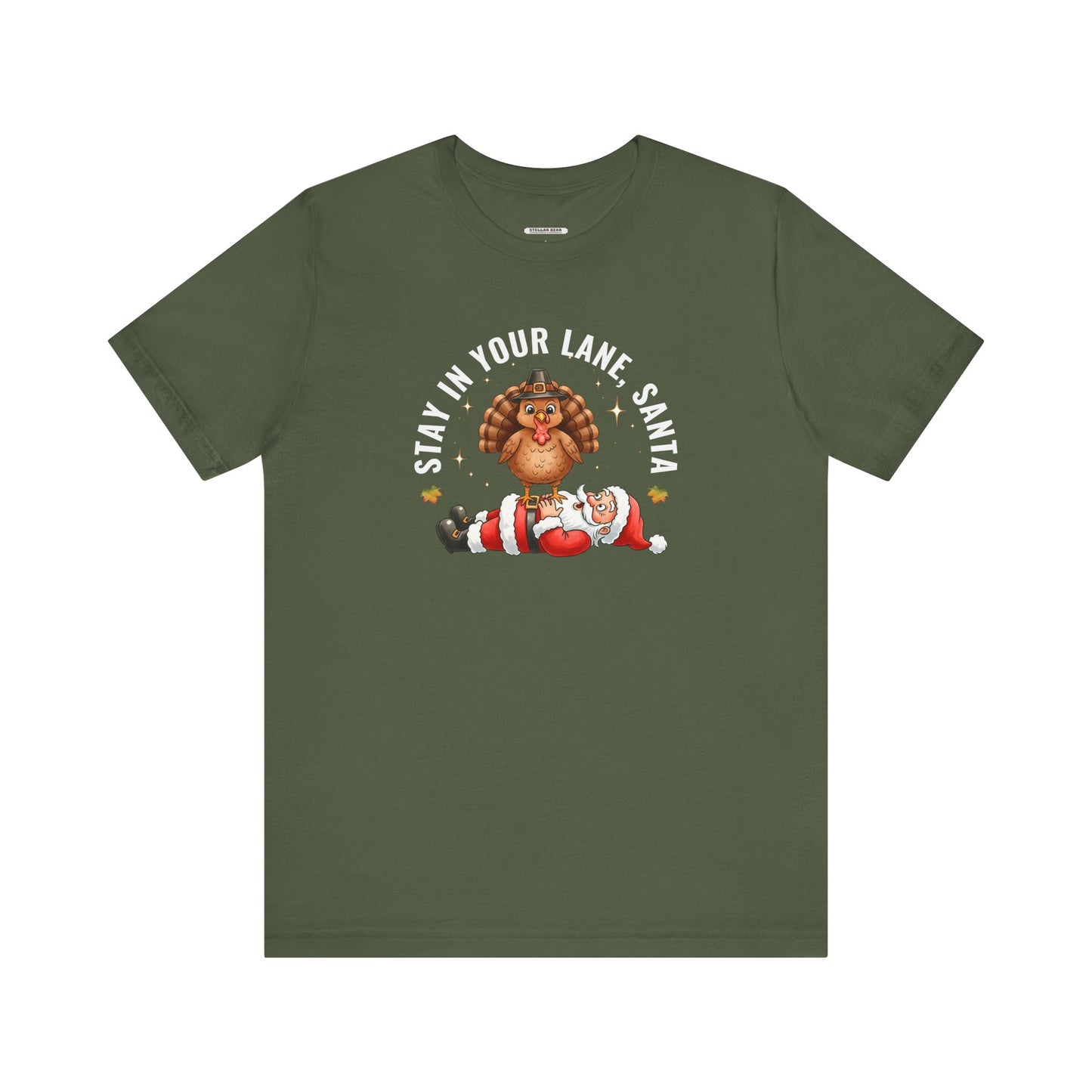 Stay in Your Lane, Santa Graphic T-Shirt