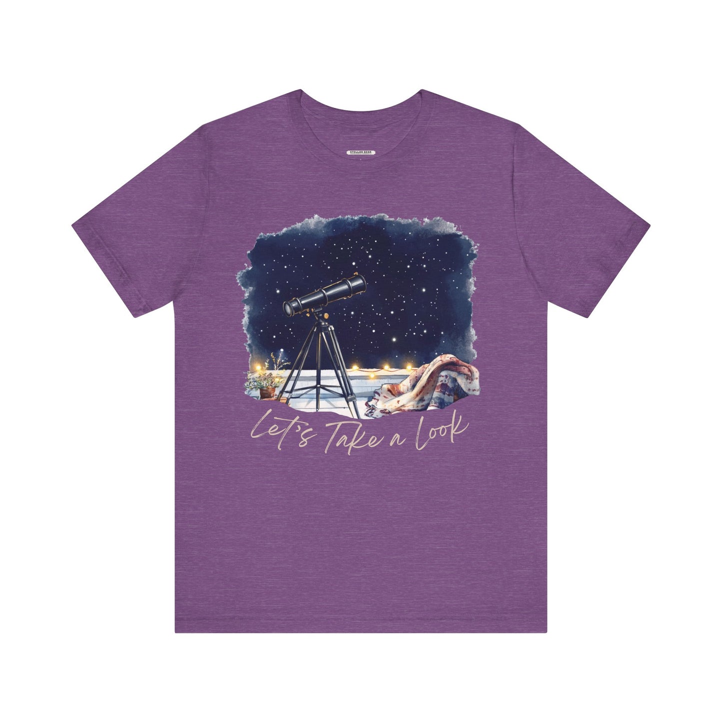 Let's Take a Look Telescope Graphic T-Shirt
