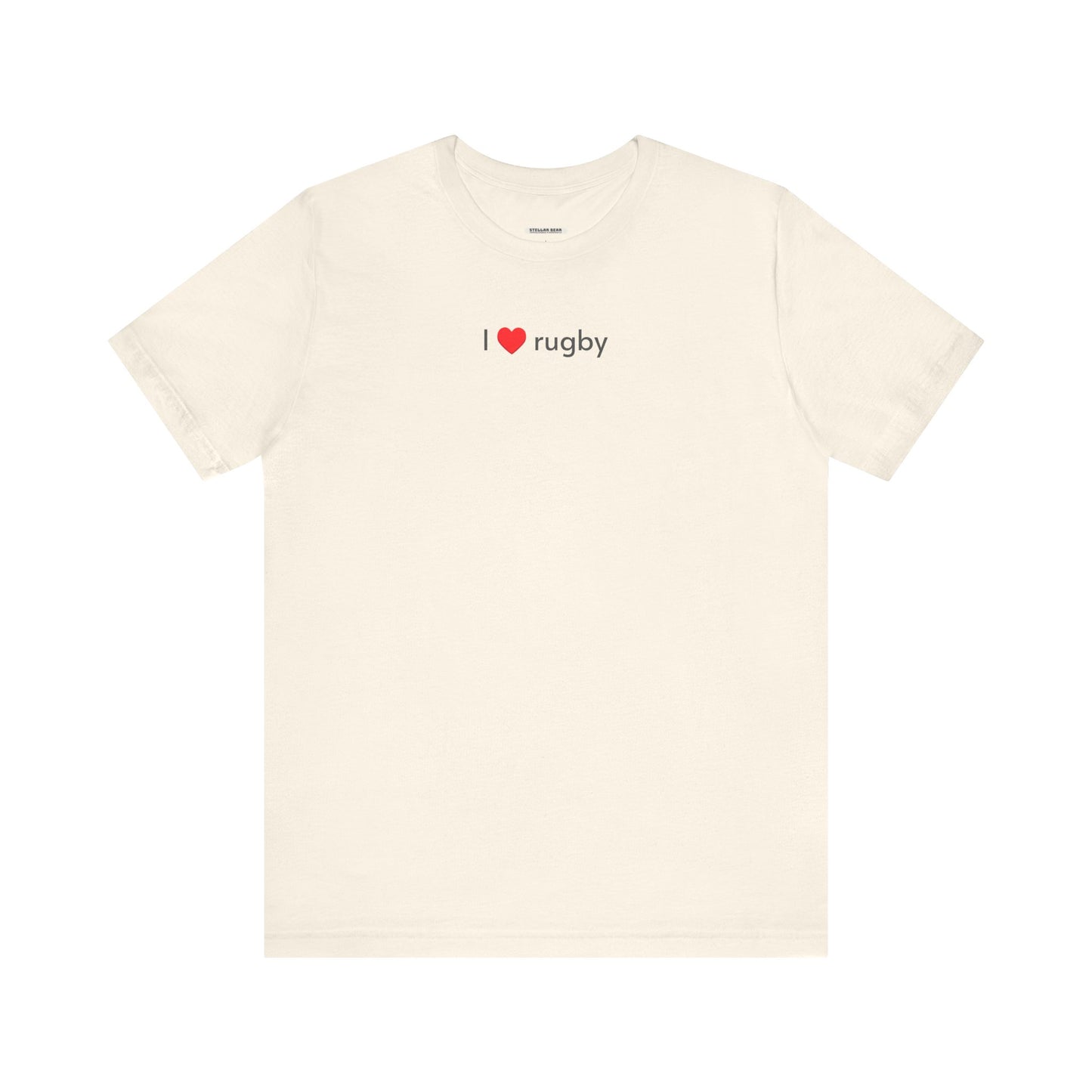 I Love Rugby Minimalist Style T-Shirt