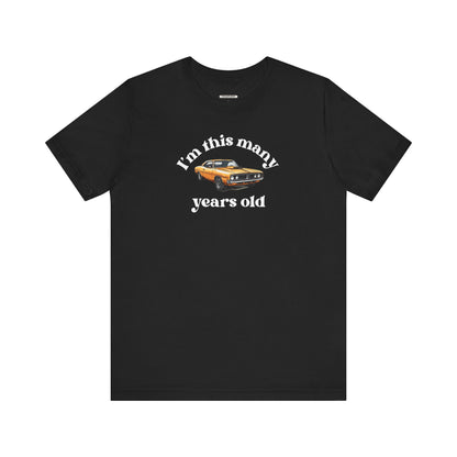 I'm This Many Years Old (Muscle Car) Graphic T-Shirt