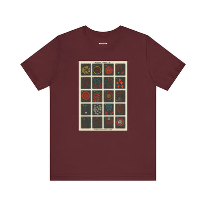Night Shells 17-36, Hirayama Fireworks Co. 1905 Vintage Graphic T-Shirt