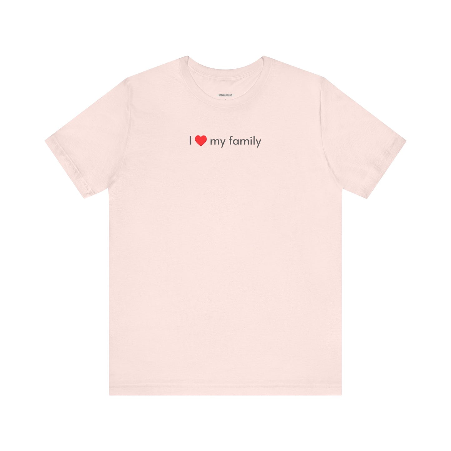I Love My Family Minimalist Style T-Shirt