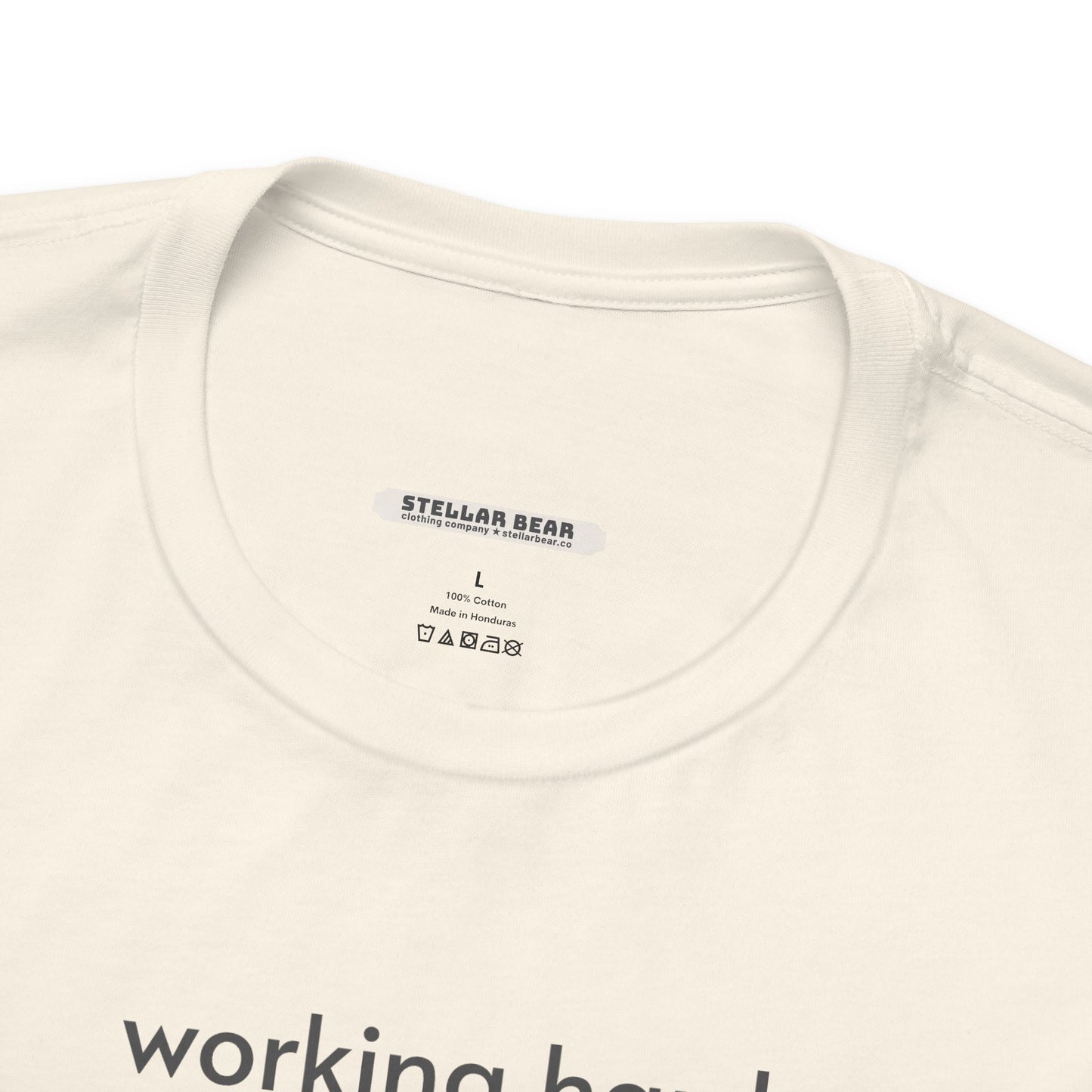 Working Hard at Hardly Working Minimalist Style T-Shirt