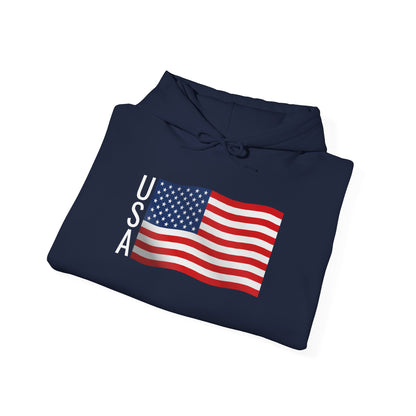 USA Flag Graphic Hoodie