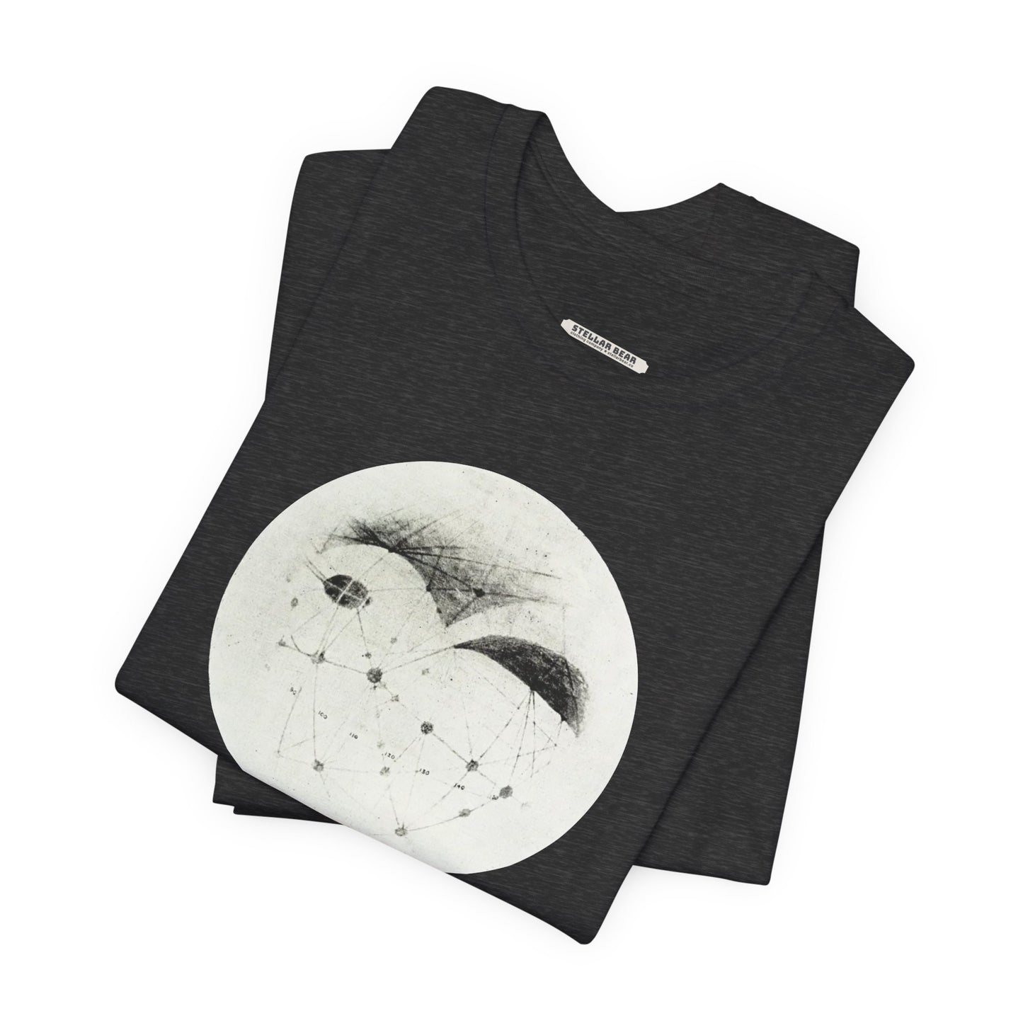 Longitude 120° on the Meridian of Mars 1895 Illustration Vintage Graphic T-Shirt