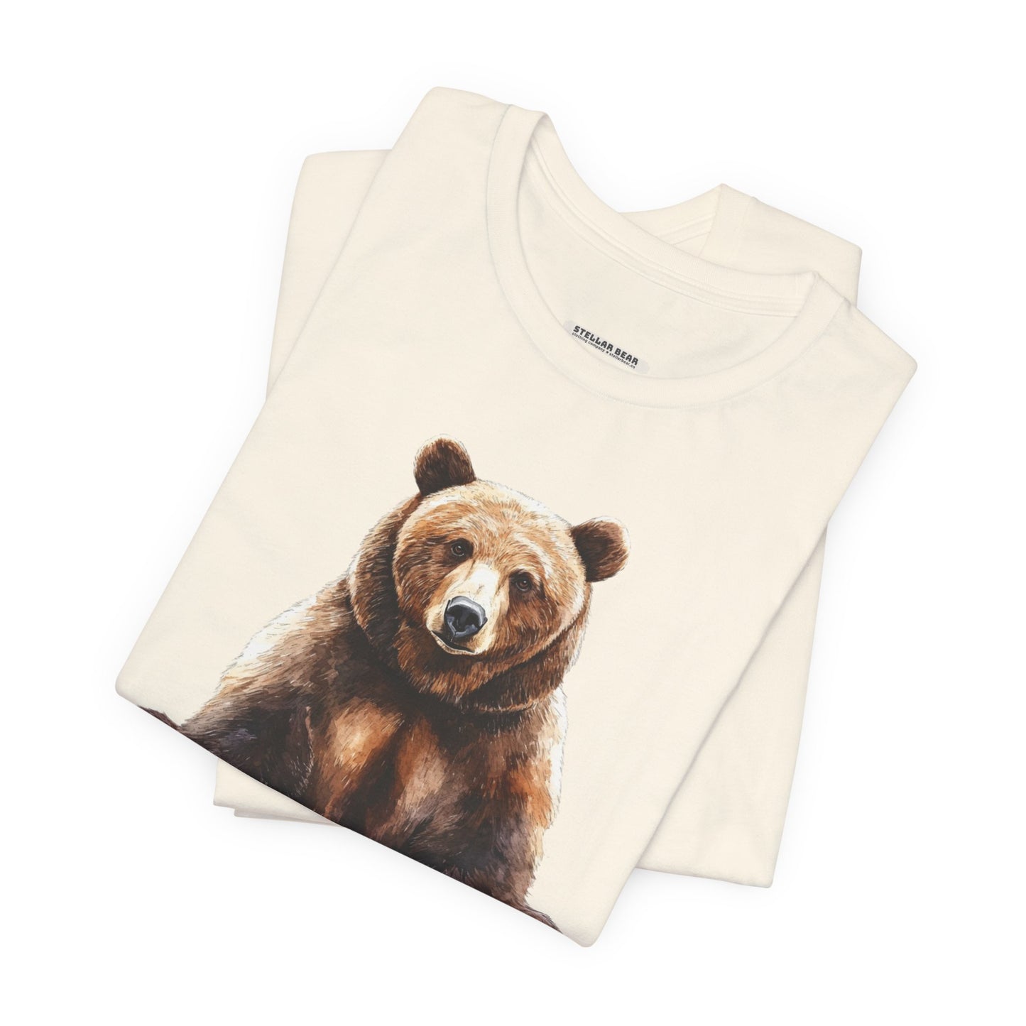 Grizzly Bear Sitting Graphic T-Shirt