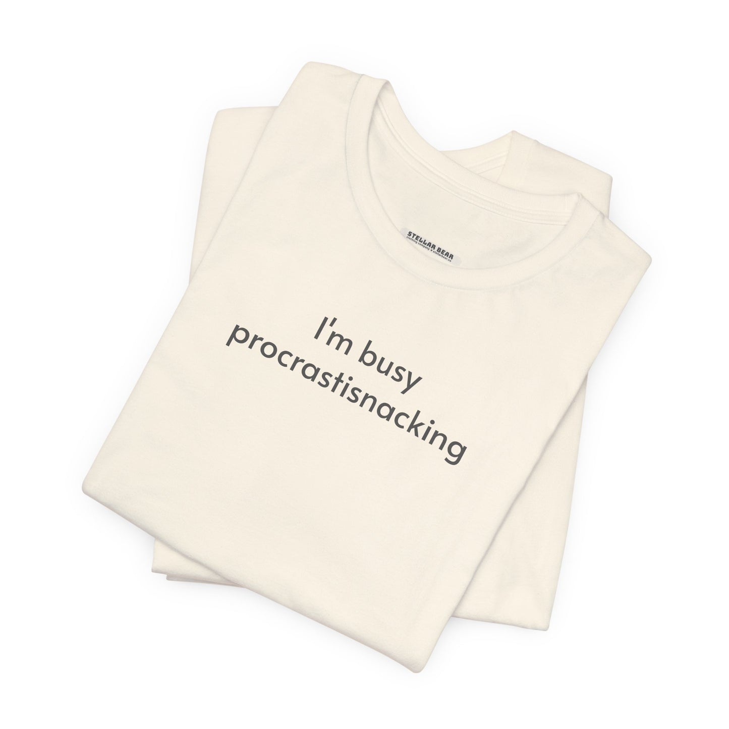I'm Busy Procrastisnacking Minimalist Style T-Shirt