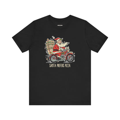 Santa Prefers Pizza Graphic T-Shirt