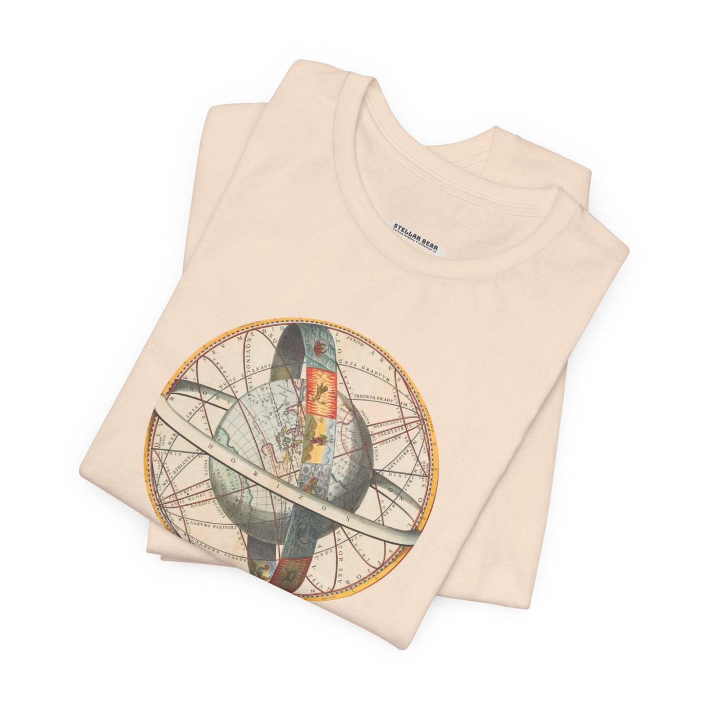 Ptolemaic View of the Universe Illustration 1660 Vintage Graphic T-Shirt