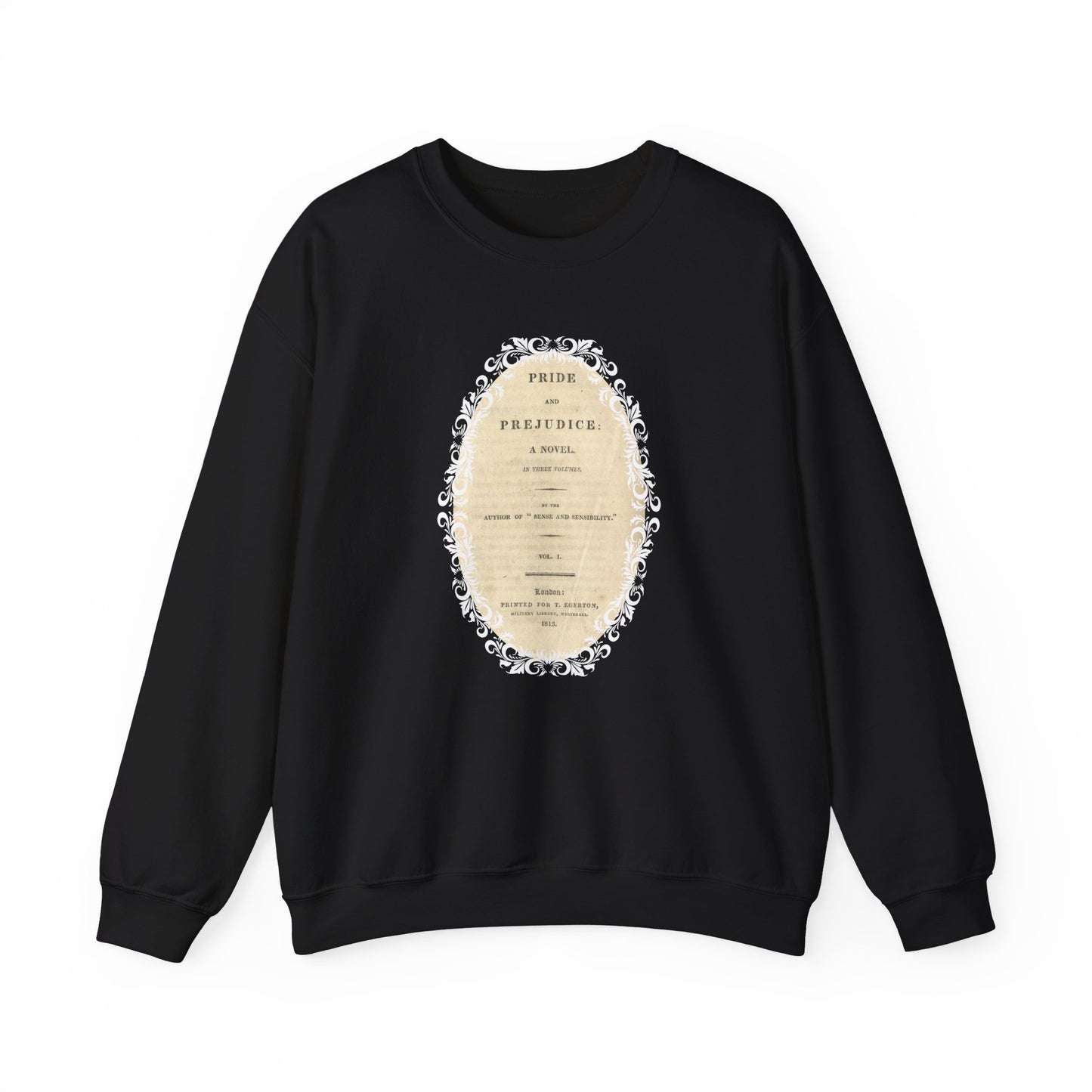 Pride and Prejudice First Edition Title Page 1813 Vintage Graphic Sweatshirt (Jane Austen)