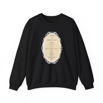 Pride and Prejudice First Edition Title Page 1813 Vintage Graphic Sweatshirt (Jane Austen)