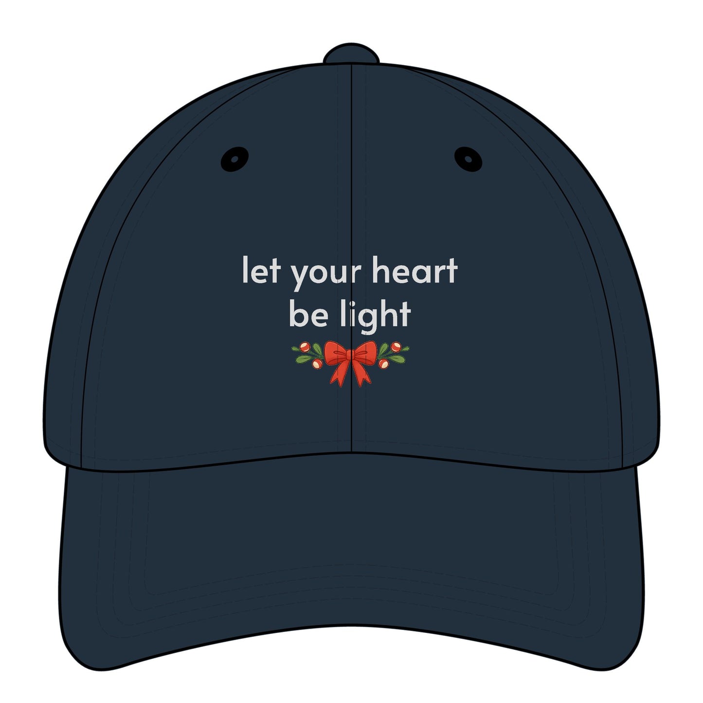 Let Your Heart Be Light Minimalist Style Cap