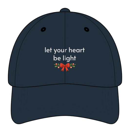 Let Your Heart Be Light Minimalist Style Cap