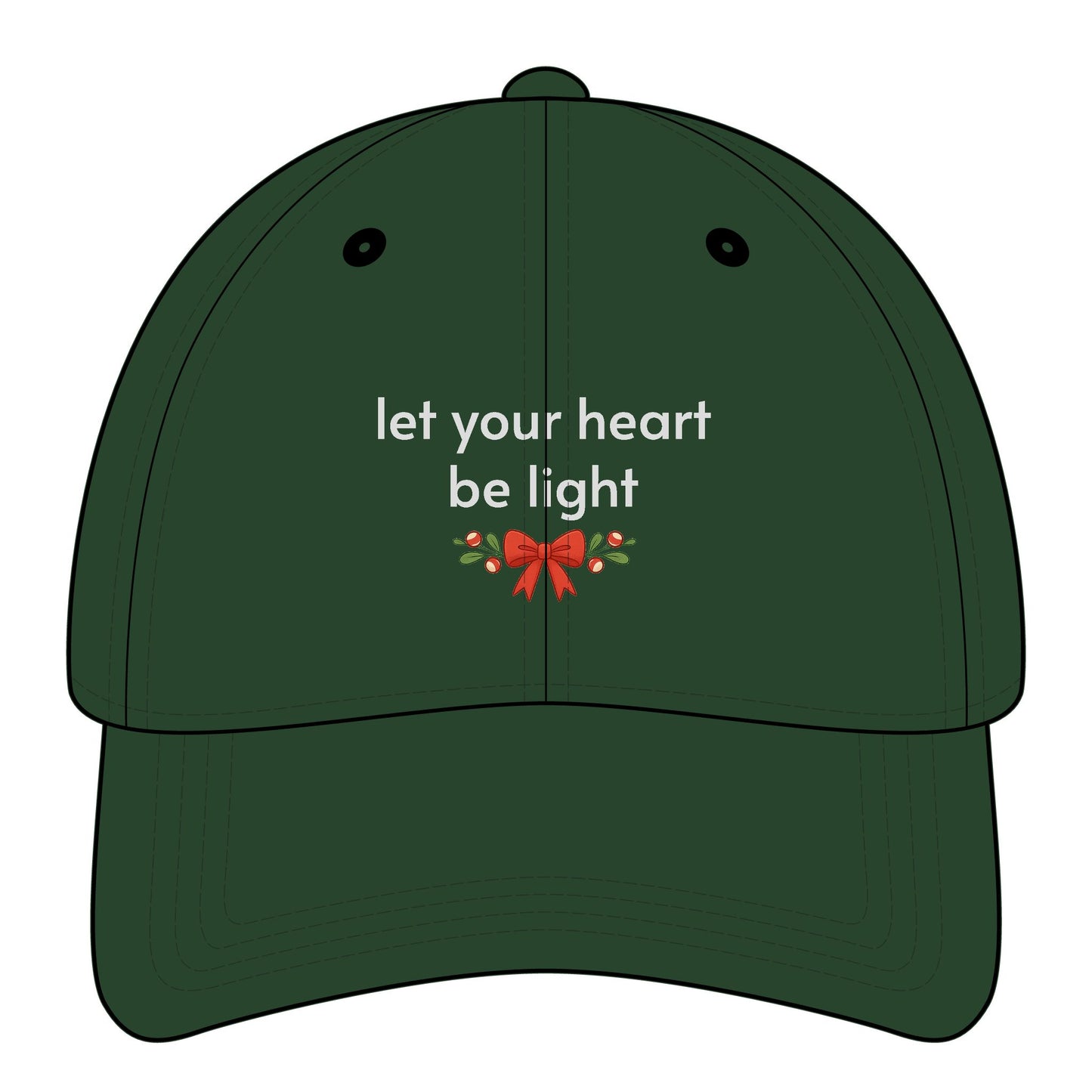 Let Your Heart Be Light Minimalist Style Cap