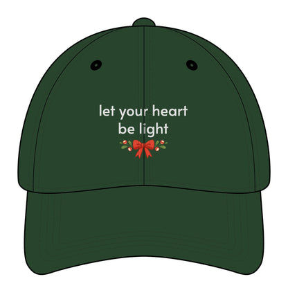 Let Your Heart Be Light Minimalist Style Cap