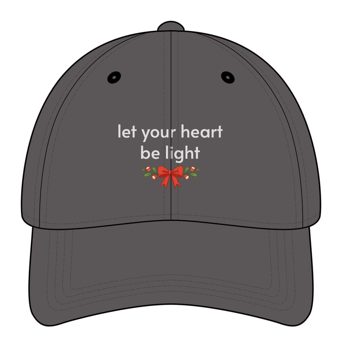 Let Your Heart Be Light Minimalist Style Cap