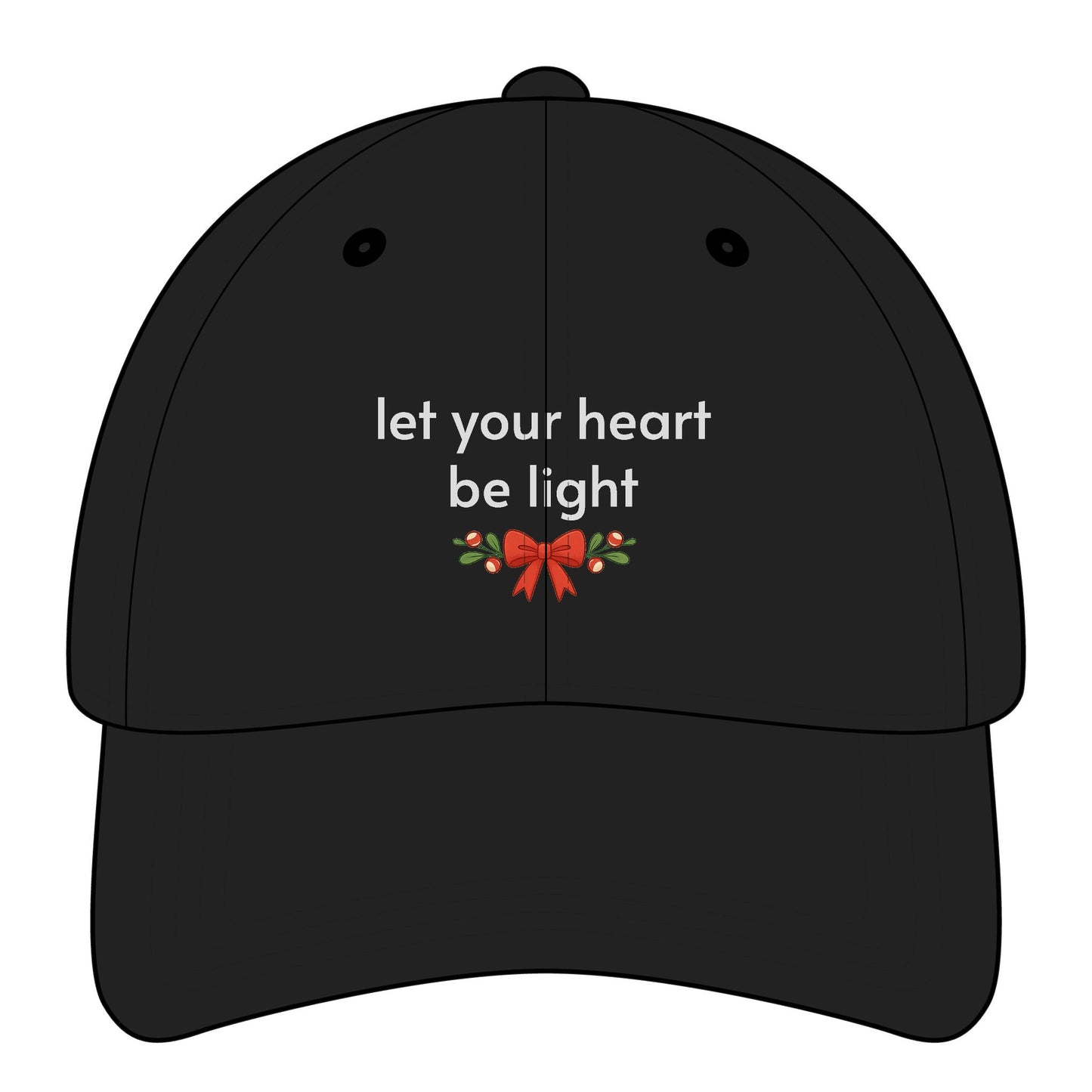 Let Your Heart Be Light Minimalist Style Cap