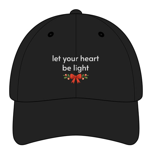 Let Your Heart Be Light Minimalist Style Cap