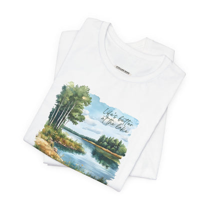 Life's Better at the Lake,  Spring Trees Graphic T-Shirt