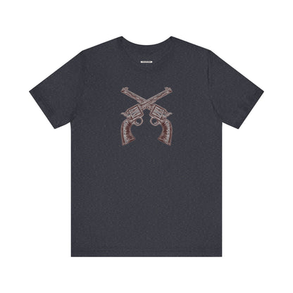 Pistols Crossed Vintage Objects Graphic T-Shirt