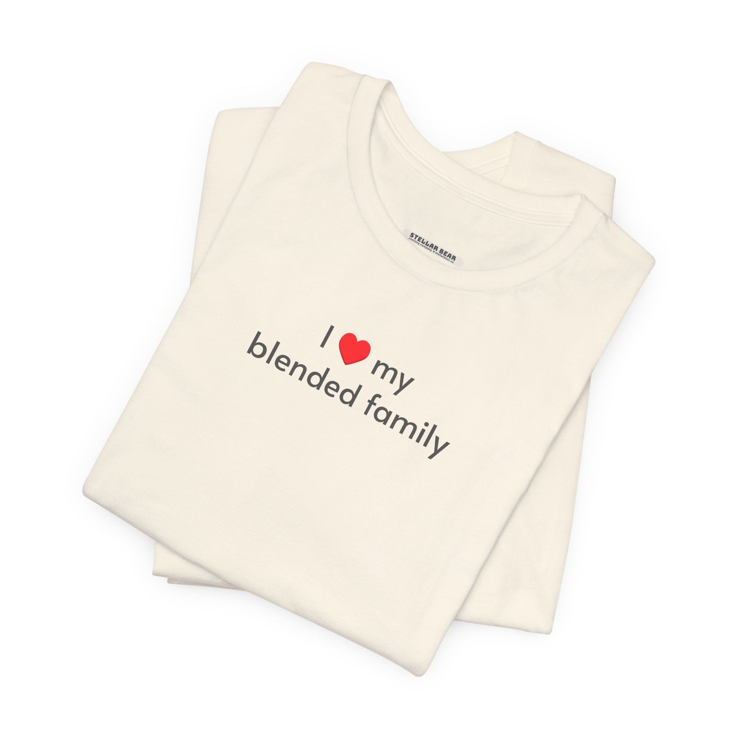 I Love My Blended Family Minimalist Style T-Shirt