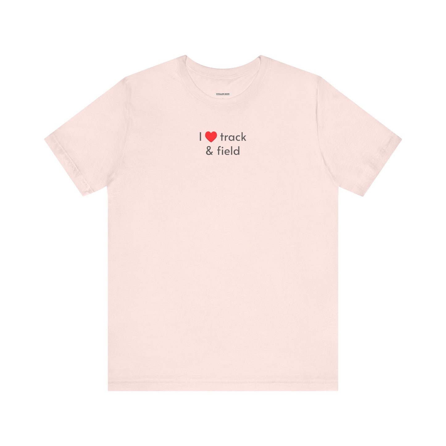 I Love Track & Field Minimalist Style T-Shirt