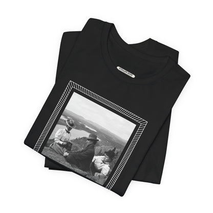 Friends on a Hill with a Camera 1899 Vintage Graphic T-Shirt