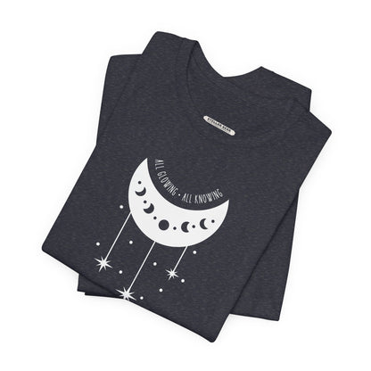 All Glowing All Knowing Moon Graphic T-Shirt
