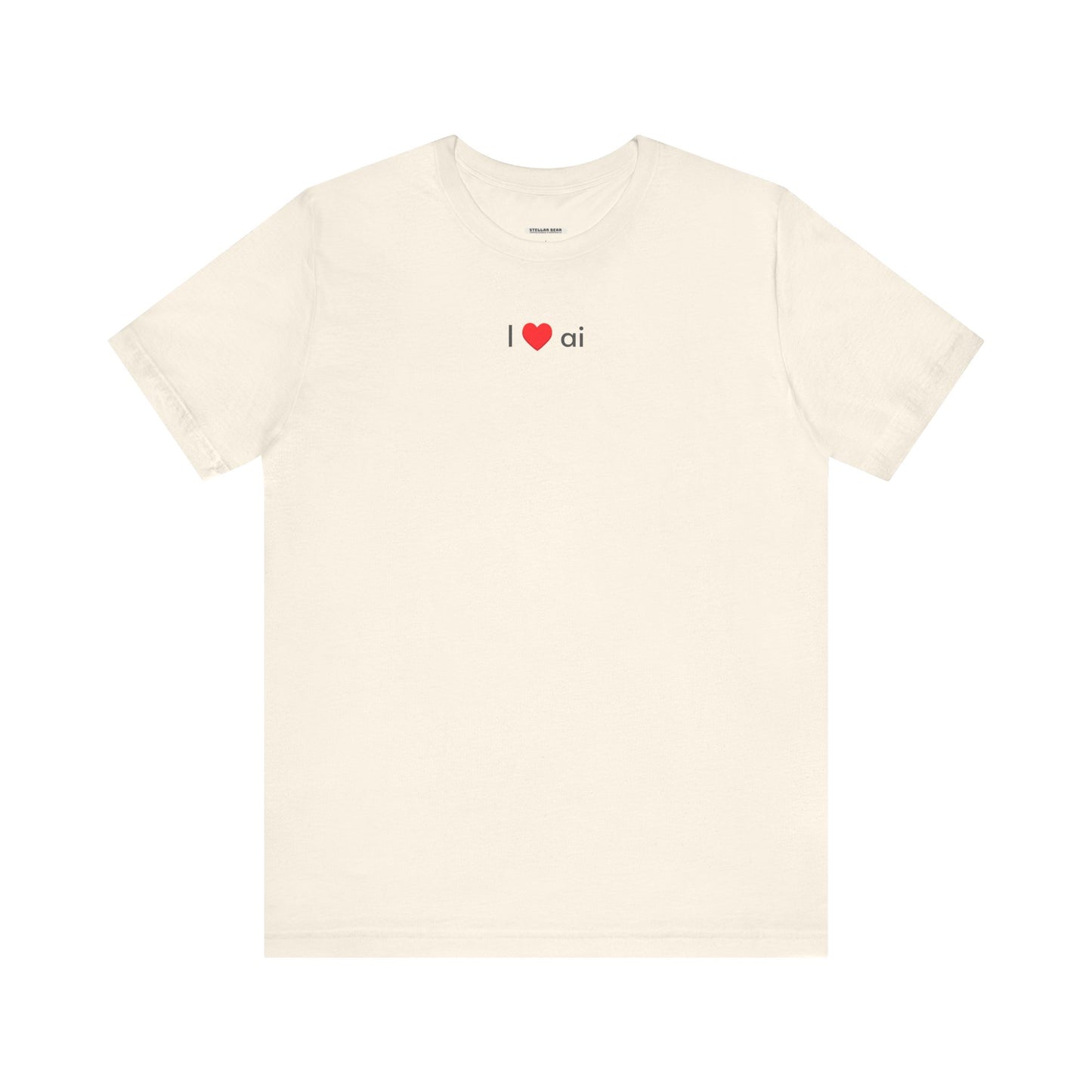 I Love AI Minimalist Style T-Shirt