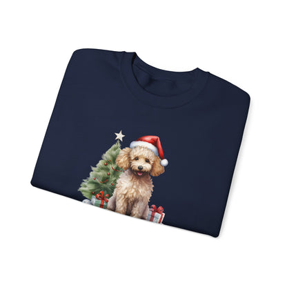 Poodle Merry Christmas Graphic Sweatshirt