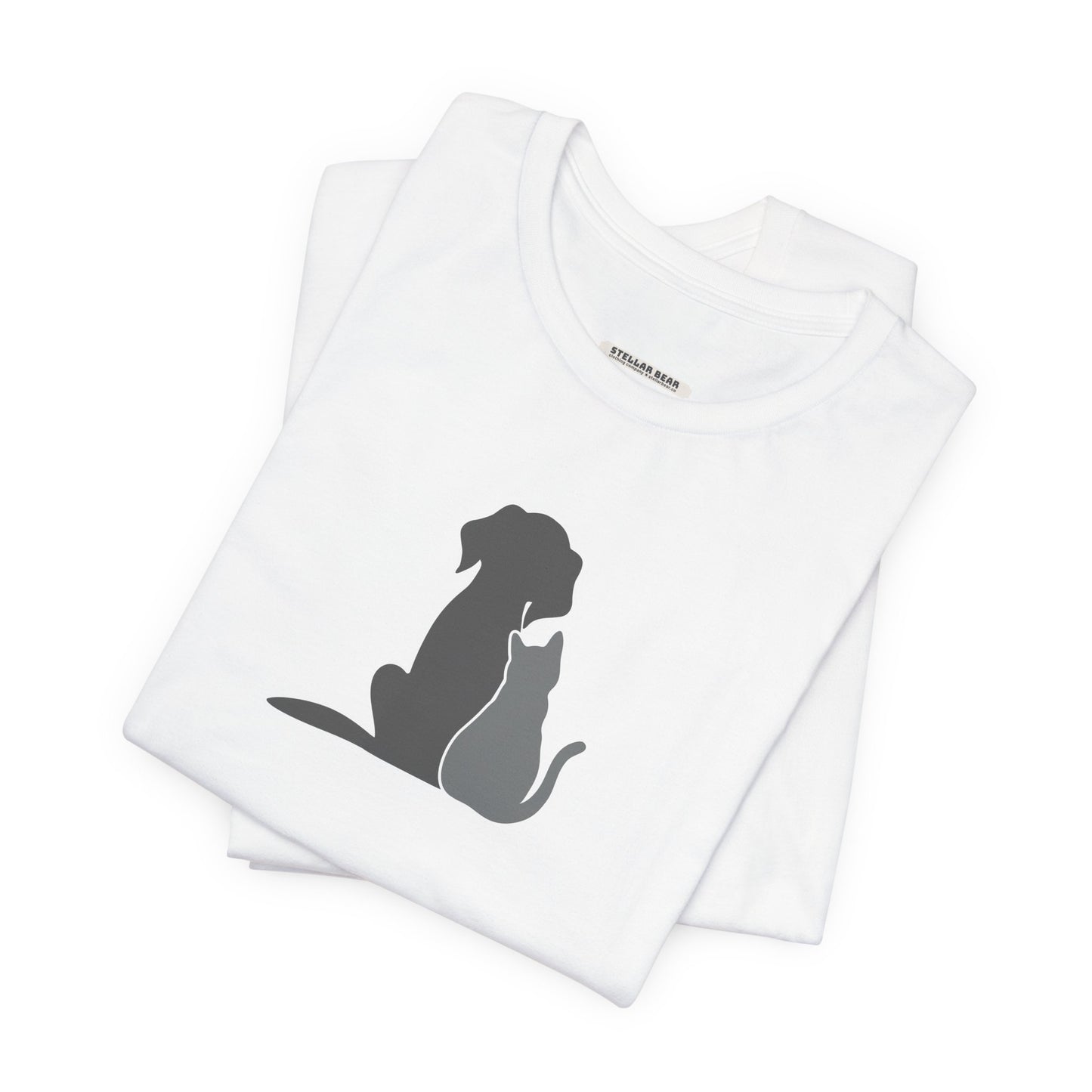 Dog and Cat • Sitting Graphic T-Shirt