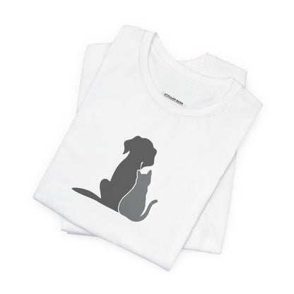 Dog and Cat • Sitting Graphic T-Shirt