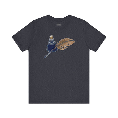 Ink and Feather Quill Pen Vintage Objects Graphic T-Shirt