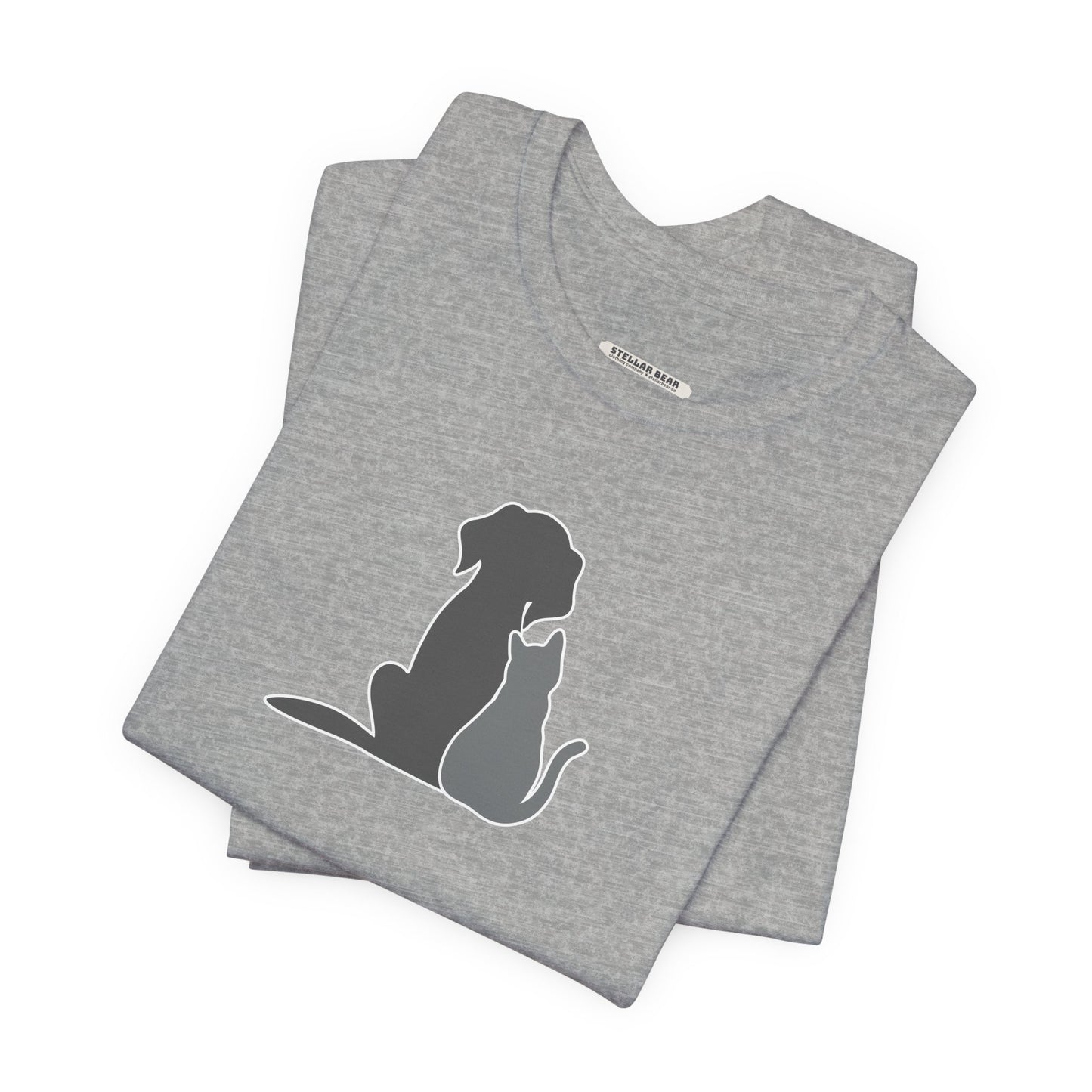 Dog and Cat • Sitting Graphic T-Shirt