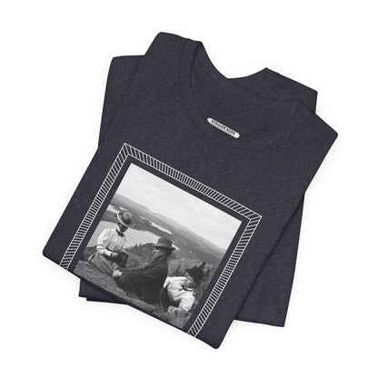 Friends on a Hill with a Camera 1899 Vintage Graphic T-Shirt