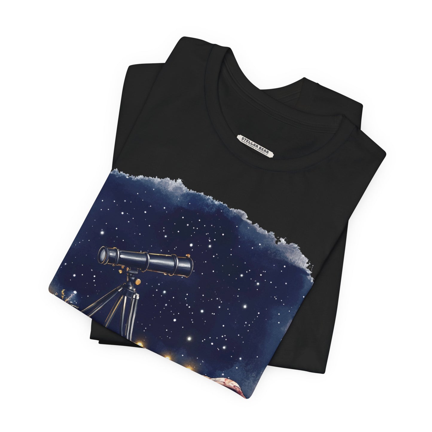 Let's Take a Look Telescope Graphic T-Shirt