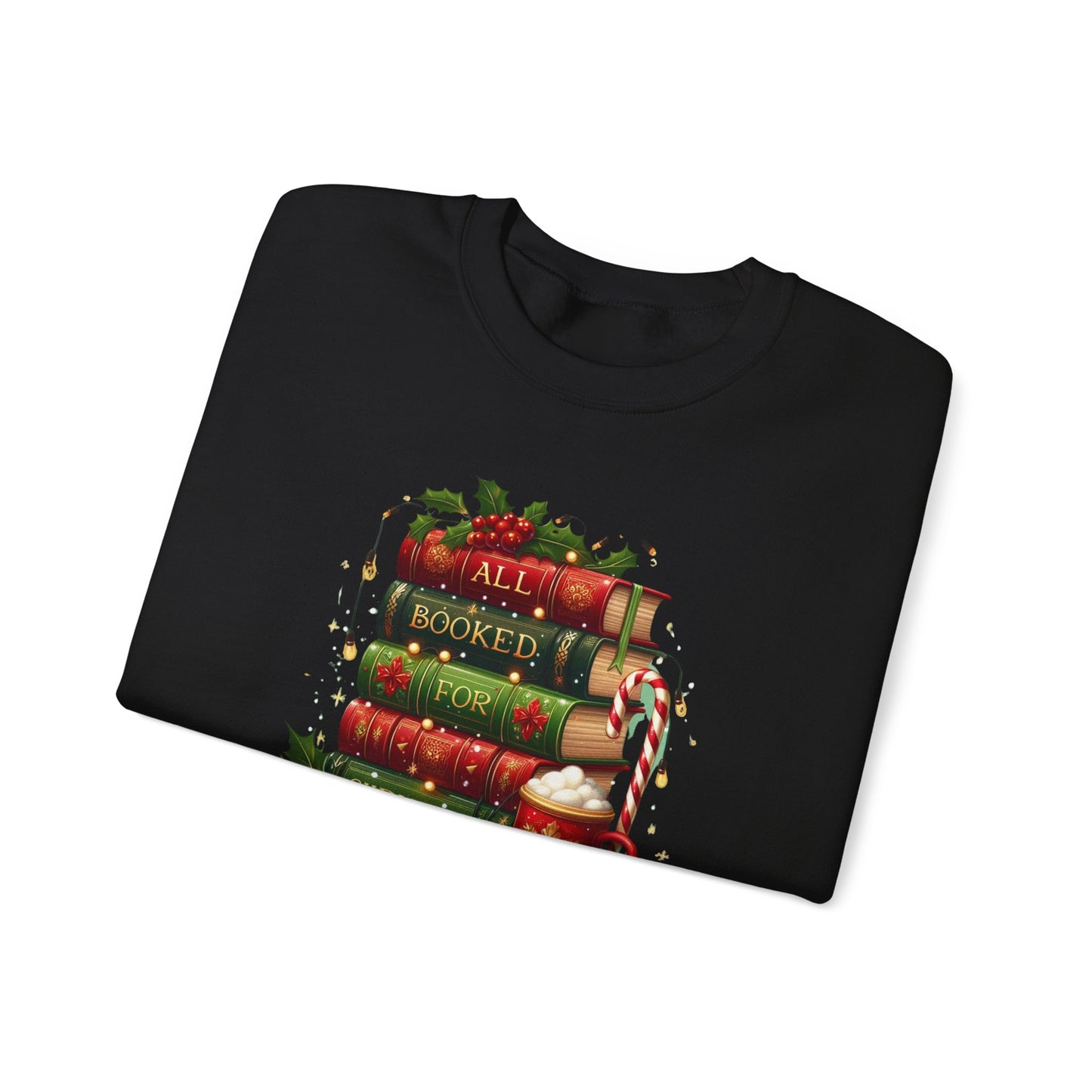 All Booked for Christmas Graphic Sweatshirt
