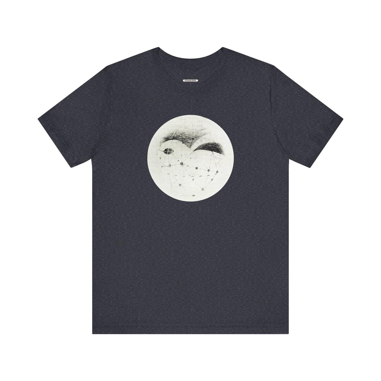 Longitude 120° on the Meridian of Mars 1895 Illustration Vintage Graphic T-Shirt