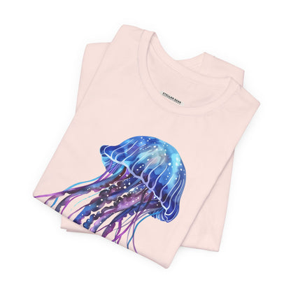 Jellyfish Blue Purple Graphic T-Shirt
