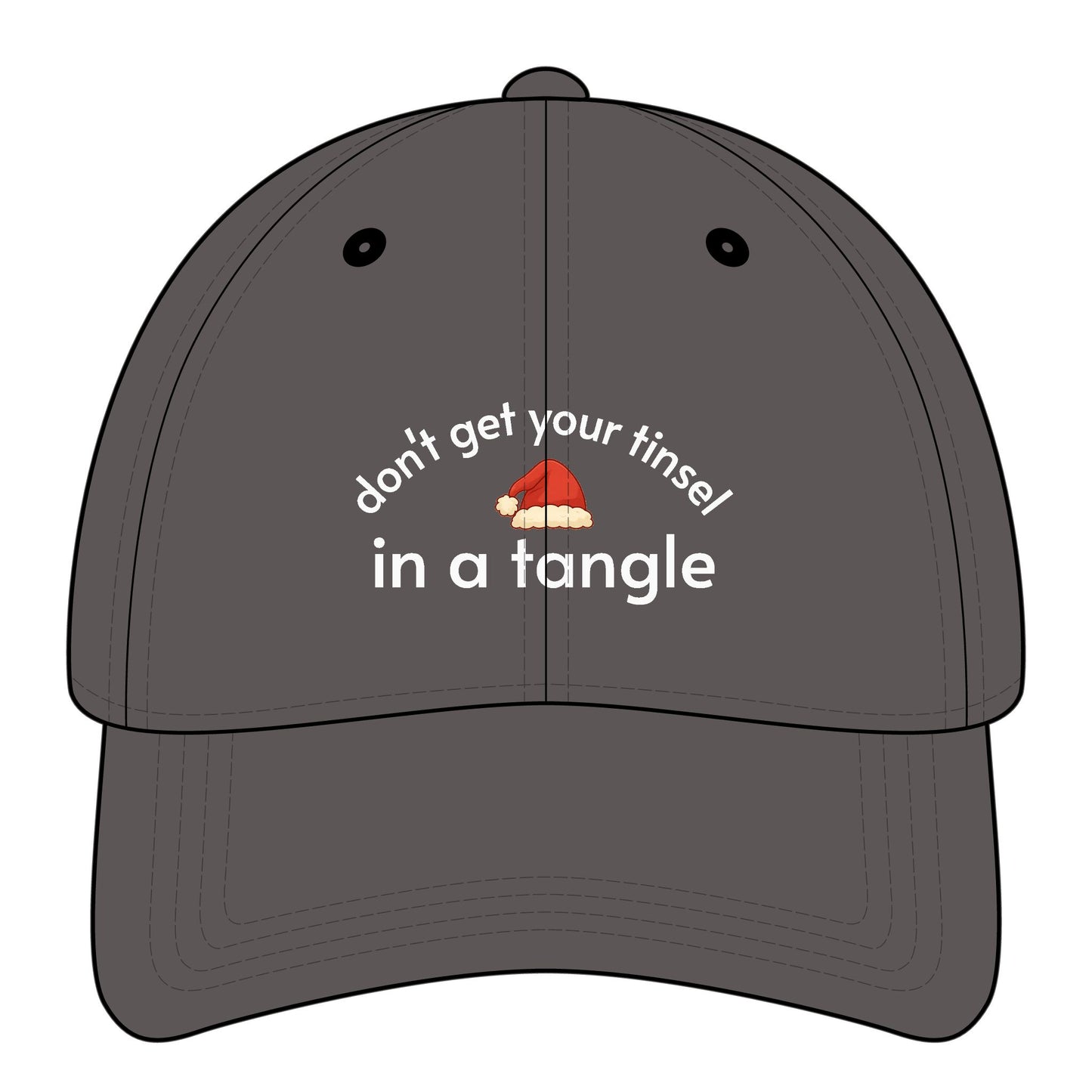 Don't Get Your Tinsel In a Tangle Graphic Cap