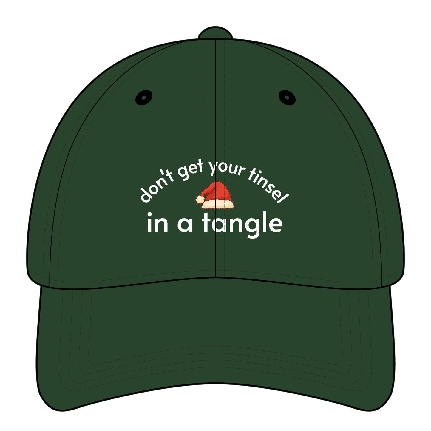 Don't Get Your Tinsel In a Tangle Graphic Cap