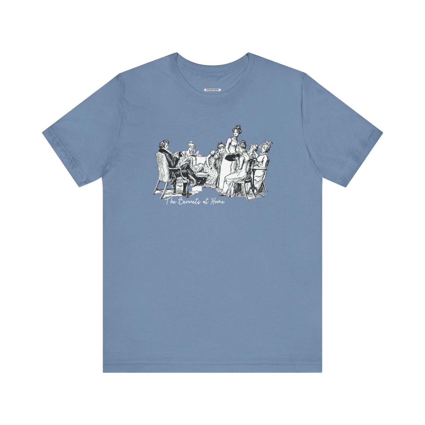 The Bennets at Home, Illustration 1894 Vintage Graphic T-Shirt (Jane Austen)