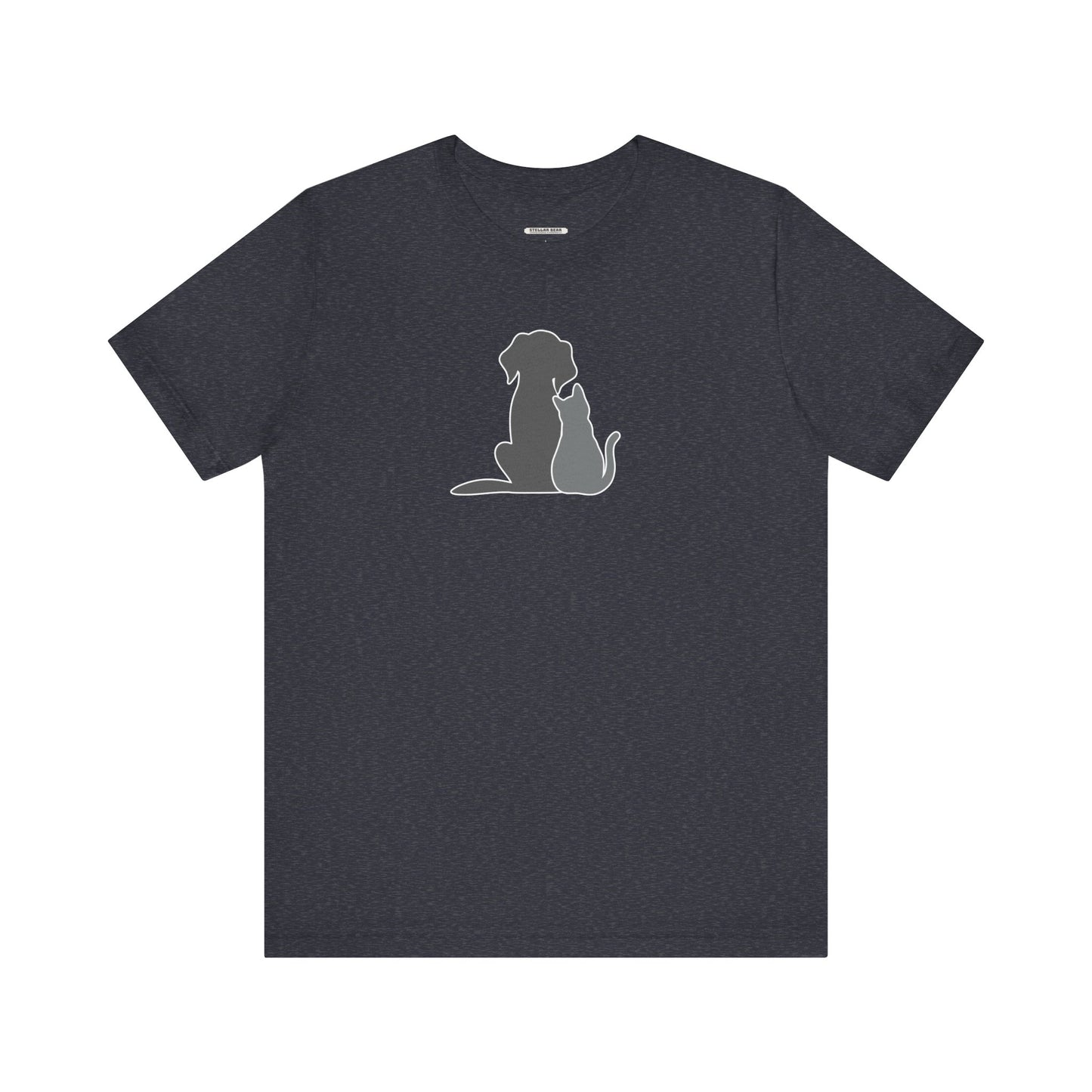 Dog and Cat • Sitting Graphic T-Shirt
