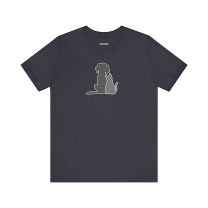 Dog and Cat • Sitting Graphic T-Shirt