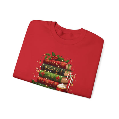 All Booked for Christmas Graphic Sweatshirt