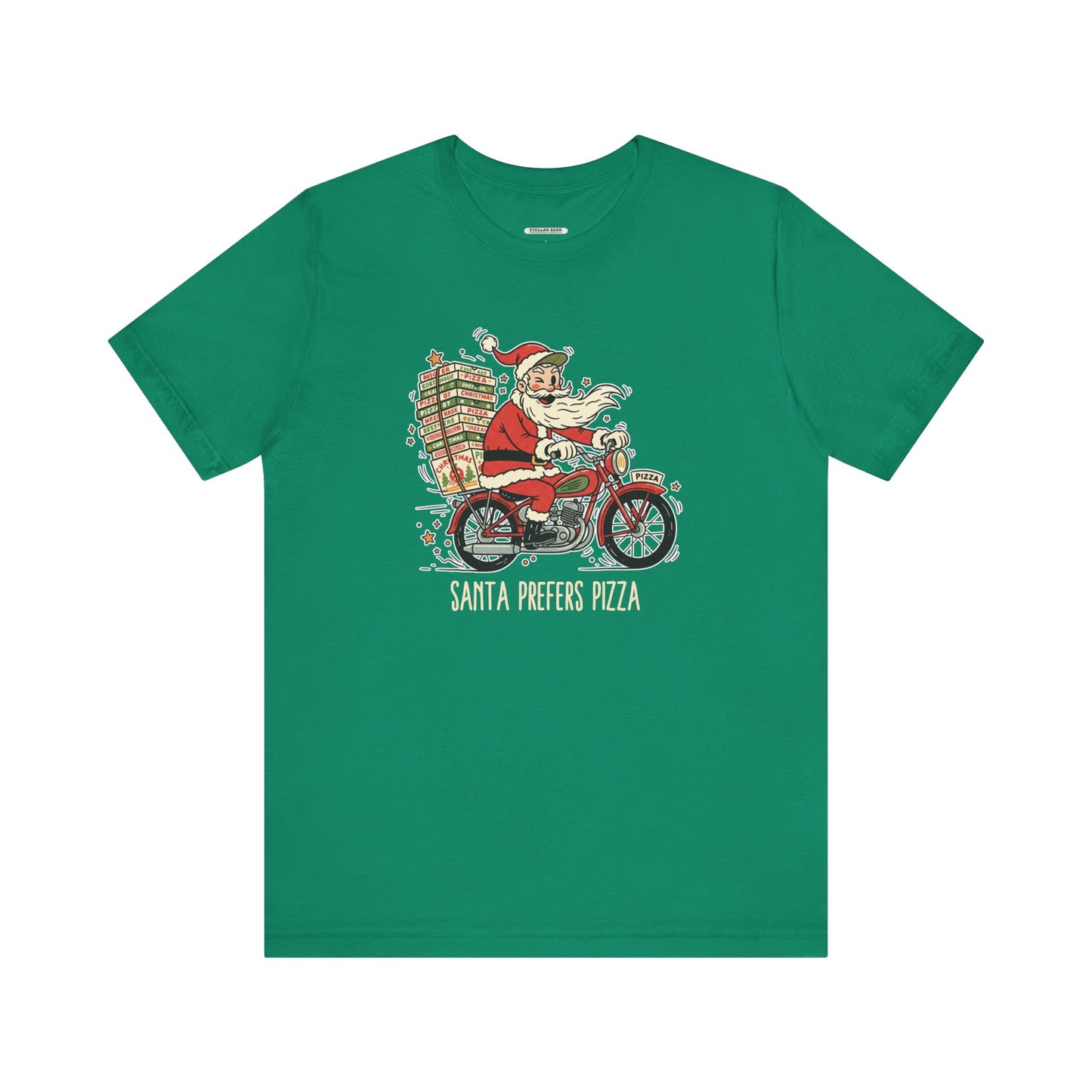 Santa Prefers Pizza Graphic T-Shirt