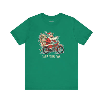 Santa Prefers Pizza Graphic T-Shirt