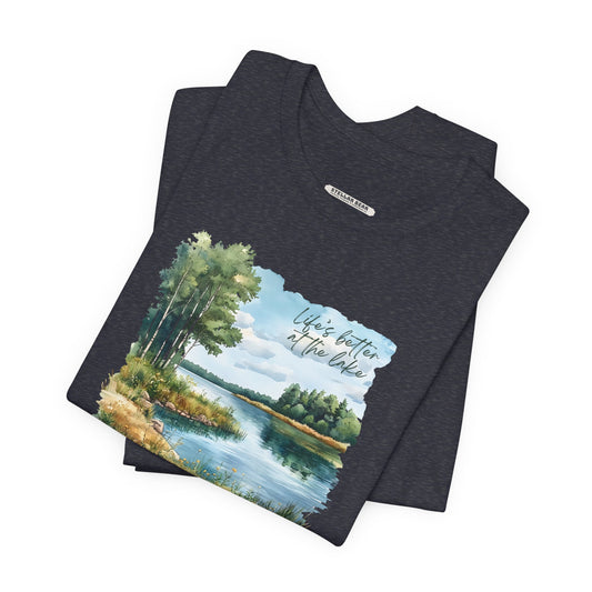 Life's Better at the Lake,  Spring Trees Graphic T-Shirt